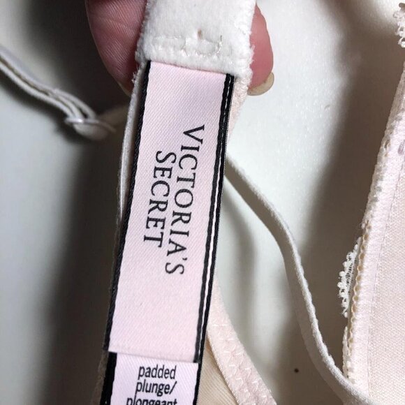 Victoria's Secret Underwire Bra Blue and Beige RN54867 Size 34A #4113-8 - Picture 5 of 7